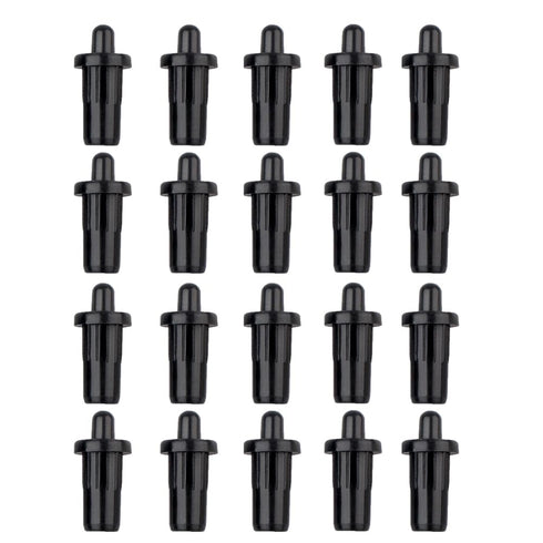 OHEETU 20Pcs Black Plastic Shutter Spring-Loaded Repair Pins Damper Replacement Plantation Shutters Repairing