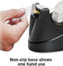 Excell EX-116BK OfficePlus Tape Dispenser, Black for 1 Inch Core 3/4" Wide Clear Tape Rolls