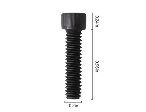 Socket Head Cap Screw, 1/4-20 x 1, Alloy Steel Black Oxide Hex Socket Coarse Thread, 20 Quantity