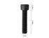 Socket Head Cap Screw, 1/4-20 x 1, Alloy Steel Black Oxide Hex Socket Coarse Thread, 20 Quantity