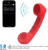 Retro Phone Handset with Wireless Bluetooth and USB Handsets, Comfortable Call, Radiation-Proof for Cell Phones (Red)
