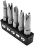 Zohino 5 1/4" Set 3-Points Pcs Hex Shank Magnetic Special Shaped Screwdriver Insert Bits U-Shape Y-Type Triangle Inner