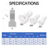GAOHUI 580 Pcs Closed End Crimp Connectors, 22-16/16-14/12-10 AWG Gauge Wire Cap Terminal Connectors, Nylon Wire Connector Kit, Insulated 3-Values Wire Ends Crimp Caps