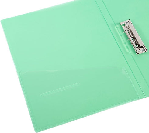 Filexec 6192 Clamp Binder, Frosted, Set of 6, Assorted Colors: Blueberry, Strawberry, Grape, Lime, Lemon, Tangerine