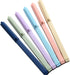New Solid Color Gel Ink Pens 0.5mm Point Square body Gel Pen for Writing Signature Pack of 6pcs by GANSSIA