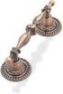 GOLDENTIMEHARDWARE 6 Pack 2.5" Vintage Drawer Pulls, Antique Copper Cabinet Handles, Euro Style, Hole Centers: 64mm
