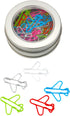 EXCEART 24pcs Plane-shaped Paper Clips, Portable File Clamp for Office Supply