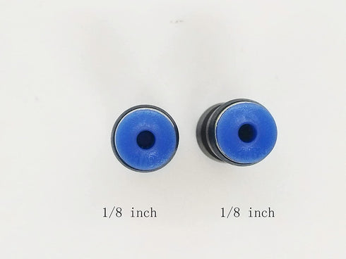 zjxed 1/8" OD x 1/8" OD Pneumatic quick Connector Push to Connect fittings Straight Union/Coupler (Pack of 10)