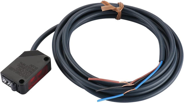 Baomain E3Z-D62 Diffuse Reflection Photoelectric Sensor Switch, NPN Output, 50-300mm, DC 10-30V for Machine Tools