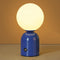 kvppvt Cute Macaron Color Rechargeable Night Light, Metal Base, Acrylic Round Lampshade, Adjust