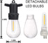 DGE S14 Replacement LED Bulb, 6 Pack, 1.5 Watt LED Replacement Light Bulb, Shatter-Proof and Waterproof IP65