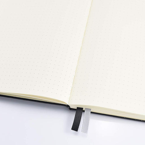 Guissi Classic Dotted Grid Bullet Journal A5 HardCover Notebook, 144 Pages Thick Acid-Free Paper with Inner Pocket