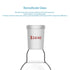StonyLab 50ml Short Neck Round Bottom Flask, Borosilicate Glass Heavy Wall RBF with 24/40 Taper Outer Joint
