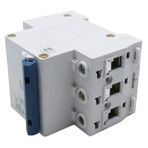 40 Amp Three-Pole Circuit Breaker Switch, Din Rail Mounted for Household Appliance Circuit Security Protection