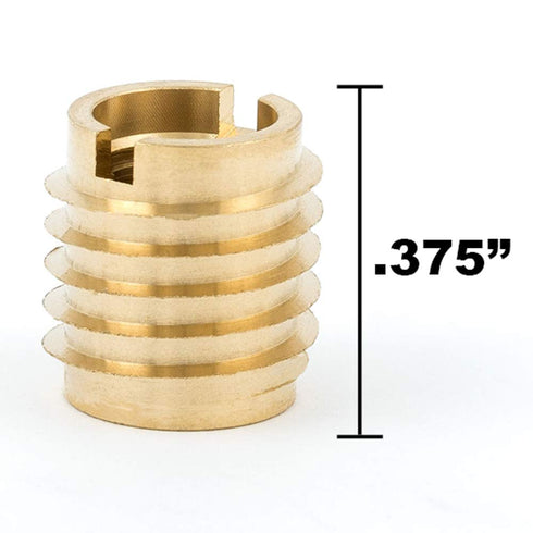 E-Z LOK - EZ-400-006 Threaded Inserts for Wood, Installation Kit, Brass, Includes 10 Inserts
