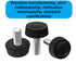 Impnit 30PCS 3 Screw(M4M5M6) Size Threaded Knurled Thumb Screws, Monitor Screws Vesa Screws Carbon Steel Clamping Knobs