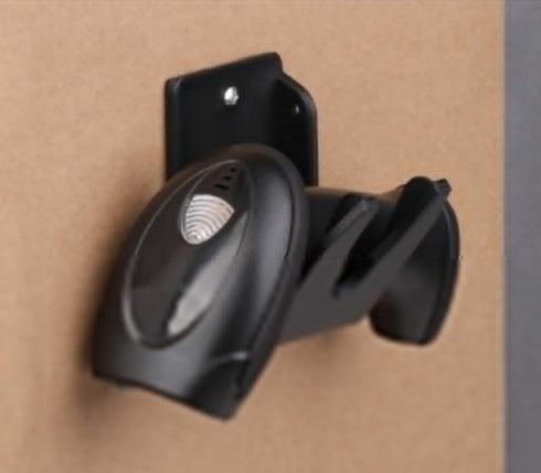 mkki Barcode Scanner Holder, Barcode Scanning Bar-Code Reader Holder Rack Bracket Wall Mount Fit for Most Scanner