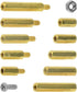 XINGYHENG 600pcs M2 Brass & Stainless Steel Standoffs, Screws & Nuts Assortment Kit for Electronics