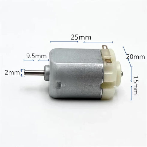 KIQPEEFK FA-130RA-14150 3V 5V 6V 16500RPM 2mm DC Micro Motor, High-Speed Silent Engine, Shaft, for Toy Cars and Boats