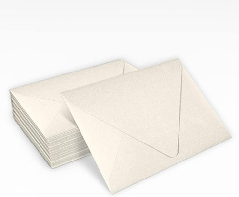 LUXPaper 4Bar A1 Contour Flap Invitation Envelopes | 3 5/8" x 5 1/8" | Quartz Metallic | 80lb. Text | Qty 50