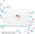 Pastel Watercolor Happy Mail Thank You Sticker Labels, 60 1.5" Circle Stickers by AmandaCreation for Small Businesses