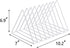 Sooyee 9 Slot White Magazine Holder - Desktop File Sorter Organizer for Home Office Decor
