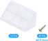 12 90 20x42x20mm uxcell Pcs Degree Plastic Corner Braces, Shelf Right Angle Brackets with Screws for Cabinets