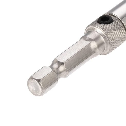 uxcell Self Centering Hinge Tapper Core Drill Bit, 5/64 Diameter Hole Puncher for Woodworking, Silver