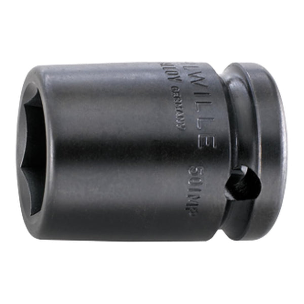 Stahlwille 23010022 1/2" Impact Hex Socket, 22mm Hexagonal Fastener, Chrome Alloy Steel, Made in Germany