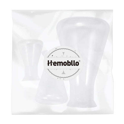 Hemobllo Plastic Erlenmeyer Flask Set - 3 Pcs Graduated Scientific Flasks (50ml+100ml+500ml)