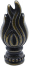 HAJXZH 1 PCS Lamp Finials Decorative Flame Style Solid Lampshade Top Harp Top