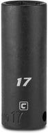 Capri Tools Deep Impact Socket, 3/8-Inch Drive, 6-Point, Metric (17 mm) (CP53217)