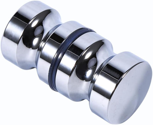 Glass Door Handle, Aluminum Alloy Drawer Knob, 1.1 Dia Single Glass Bathroom Shower Cabinet Door Handle