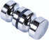 Glass Door Handle, Aluminum Alloy Drawer Knob, 1.1 Dia Single Glass Bathroom Shower Cabinet Door Handle