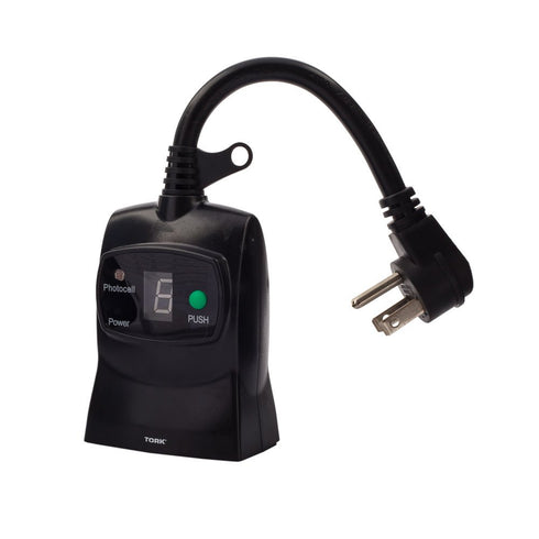 NSi Industries TORK 654E Outdoor Heavy-Duty Photocell Controlled Light Activated, 15-Amp, 2 Outlets