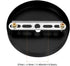 120mmx20mm 37mm uxcell Retro Ceiling Light Plate Pointed Base Chassis Disc Pendant Accessories Black with Screw