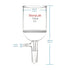 StonyLab Borosilicate Glass Buchner Filtering Funnel 100ml with Medium Frit(G2), 24/40 Standard Taper Joint
