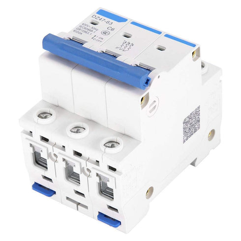 Miniature Circuit Breaker 3 Pole Safety Breaker DZ47-63 AC 400V 6/10/16/20A (6A)