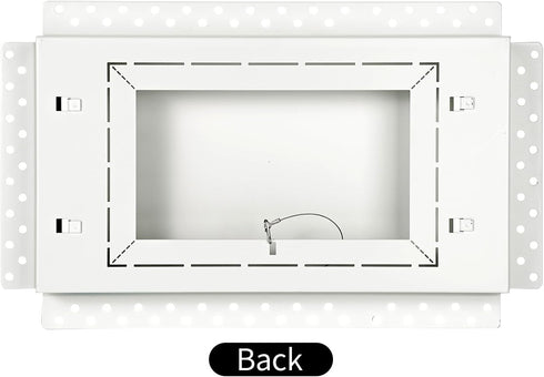 Zion Steel Return Air Grille 8" x 14" Flush Mount Stainless Steel Modern Wall Mount Air Vent