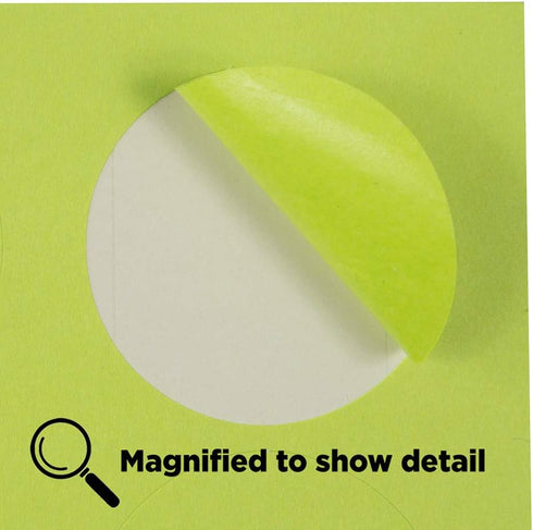 JAM PAPER Ultra Lime Green Circle Label Sticker Seals, 1 2/3 Inch Diameter, 120 Round Labels/Pack