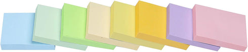 Vanpad Sticky Notes, 1.5x2 Inches, Light Colors Self-Stick Pads, 24 Pack, 75 Sheets/Pad