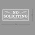 WaaHome 2 Pack No Soliciting Sticker Decal for Window, 3''X7'' No Soliciting Sign for House Home Door Business