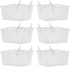 POPETPOP Pegboard Bins Kit with Hooks 6Pcs Clear Plastic Storage Organizer Bins