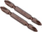 uxcell 2 Pcs PH2 Magnetic Phillips Double Ended Screwdriver Bits, 1/4 Inch Hex Shank, 2.56-inch Length