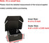 CH-BOX4x4x2'' Small Shipping Boxes 25 Pack, Black Corrugated Cardboard Mailers for Small Business (CM442B25)