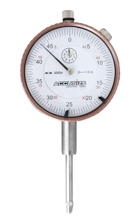Accusize Industrial Tools 0-1'' by 0.0005'' Dial Indicators, P900-S099