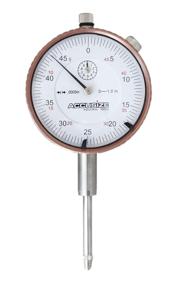 Accusize Industrial Tools 0-1'' by 0.0005'' Dial Indicators, P900-S099