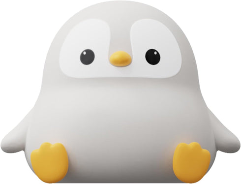 2 Dimmable, ATSUI Penguin Night Light, LED Squishy Novelty Animal Night Lamp, Food Grade Silicone, Level Nursery