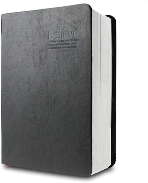 Lemical Thick Leather Journal Notebook, 720 Pages, B6 Hardcover, 360 Sheets Lined Paper, Ideal Gift for Travel