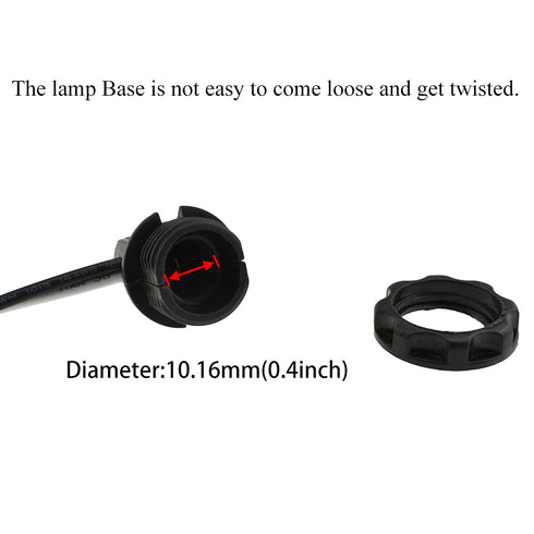HAHIYO E12 Bulb 6pieces Lamp Holder Screw in Mount Light Socket Holder Fixture Easy Wire Tighten Down Twist High